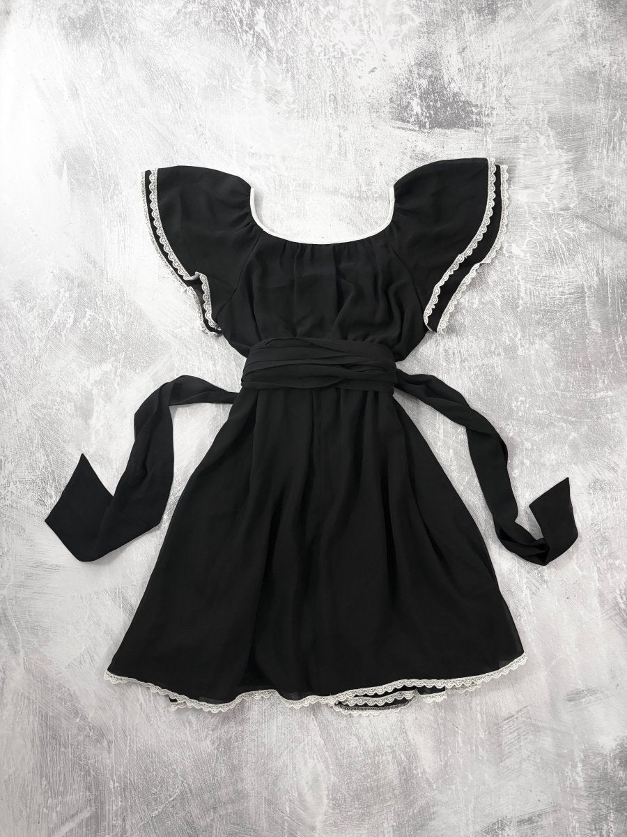 L'est Rose Mini Dress - MIDNIGHT FAE