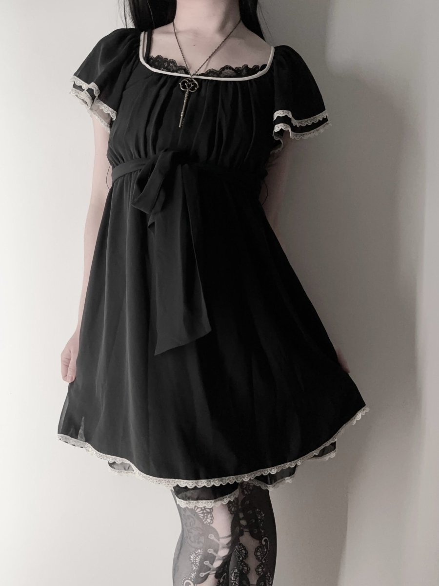 L'est Rose Mini Dress - MIDNIGHT FAE