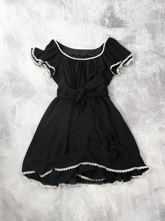 L'est Rose Mini Dress - MIDNIGHT FAE