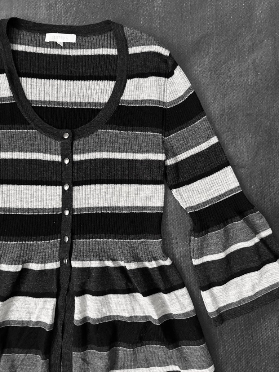 Lestera Striped Knit - MIDNIGHT FAE