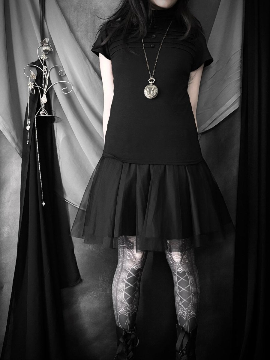 Liturgy Turtleneck Top - MIDNIGHT FAE