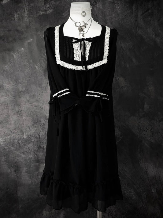 Locket Chiffon Dress - MIDNIGHT FAE