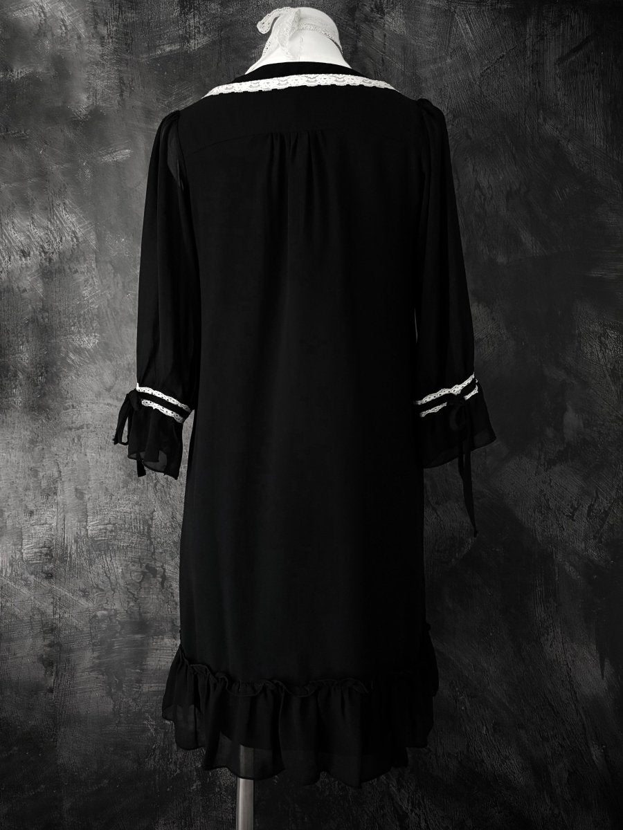 Locket Chiffon Dress - MIDNIGHT FAE