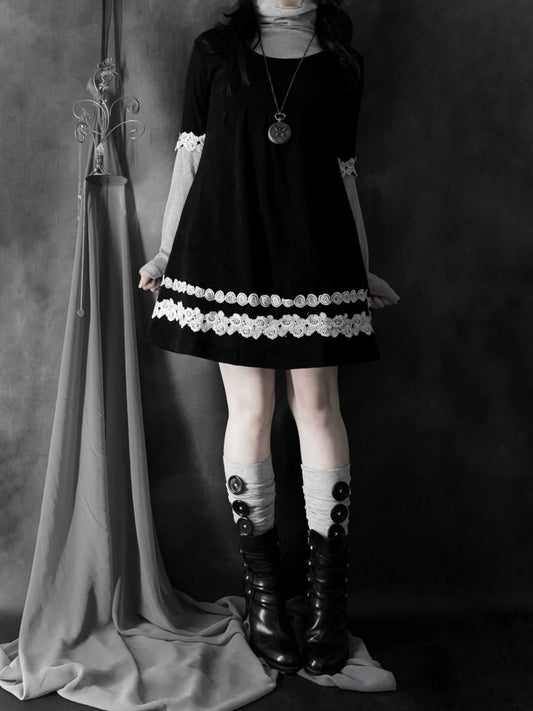 Longing Knit Dress - MIDNIGHT FAE