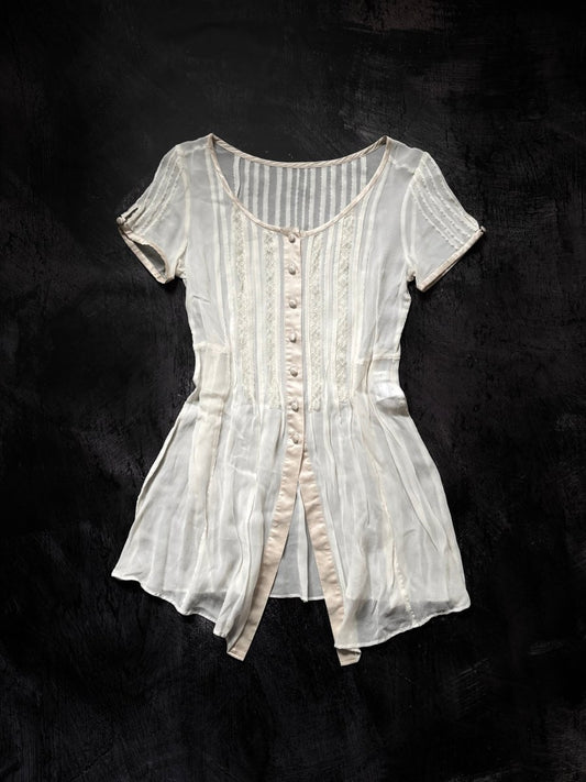 Lounie Sheer Tunic - MIDNIGHT FAE