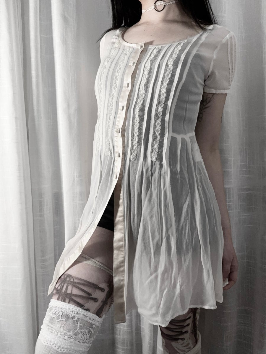 Lounie Sheer Tunic - MIDNIGHT FAE