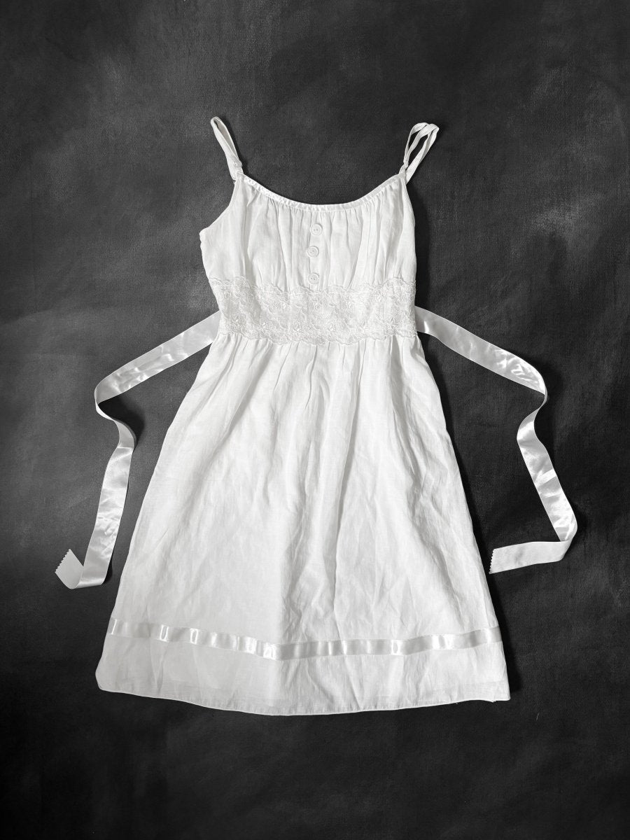 Lucid White Dress - MIDNIGHT FAE