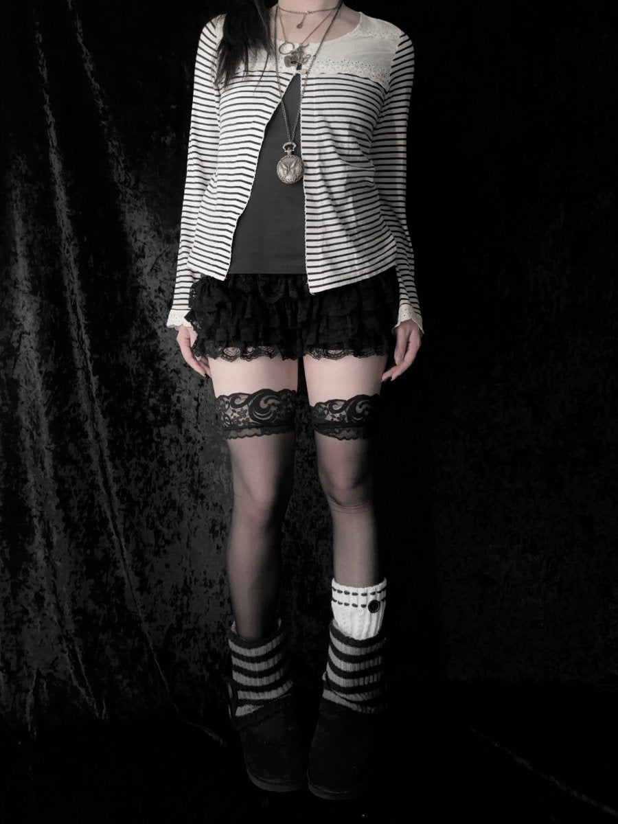 Lui Striped Cardigan - MIDNIGHT FAE