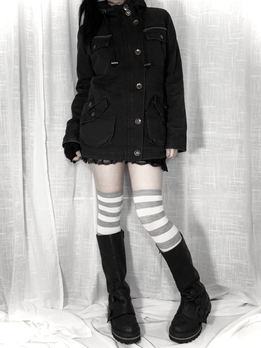 Machine Black Jacket - MIDNIGHT FAE