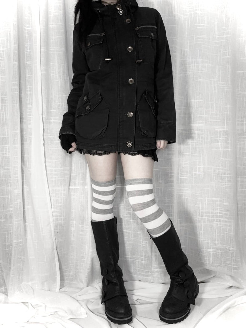 Machine Black Jacket - MIDNIGHT FAE
