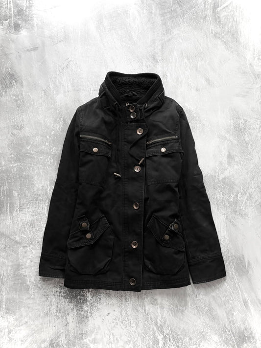 Machine Black Jacket - MIDNIGHT FAE