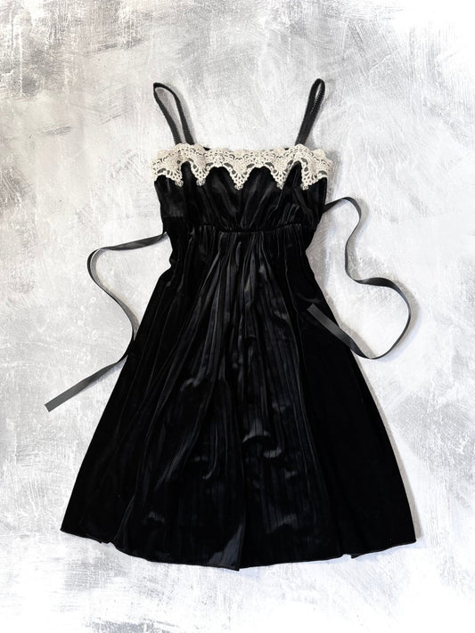 Maitresse Velvet Dress - MIDNIGHT FAE