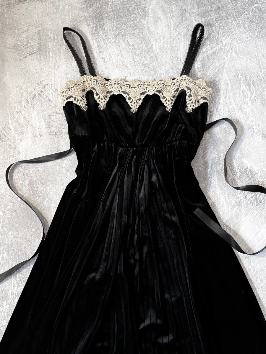 Maitresse Velvet Dress - MIDNIGHT FAE