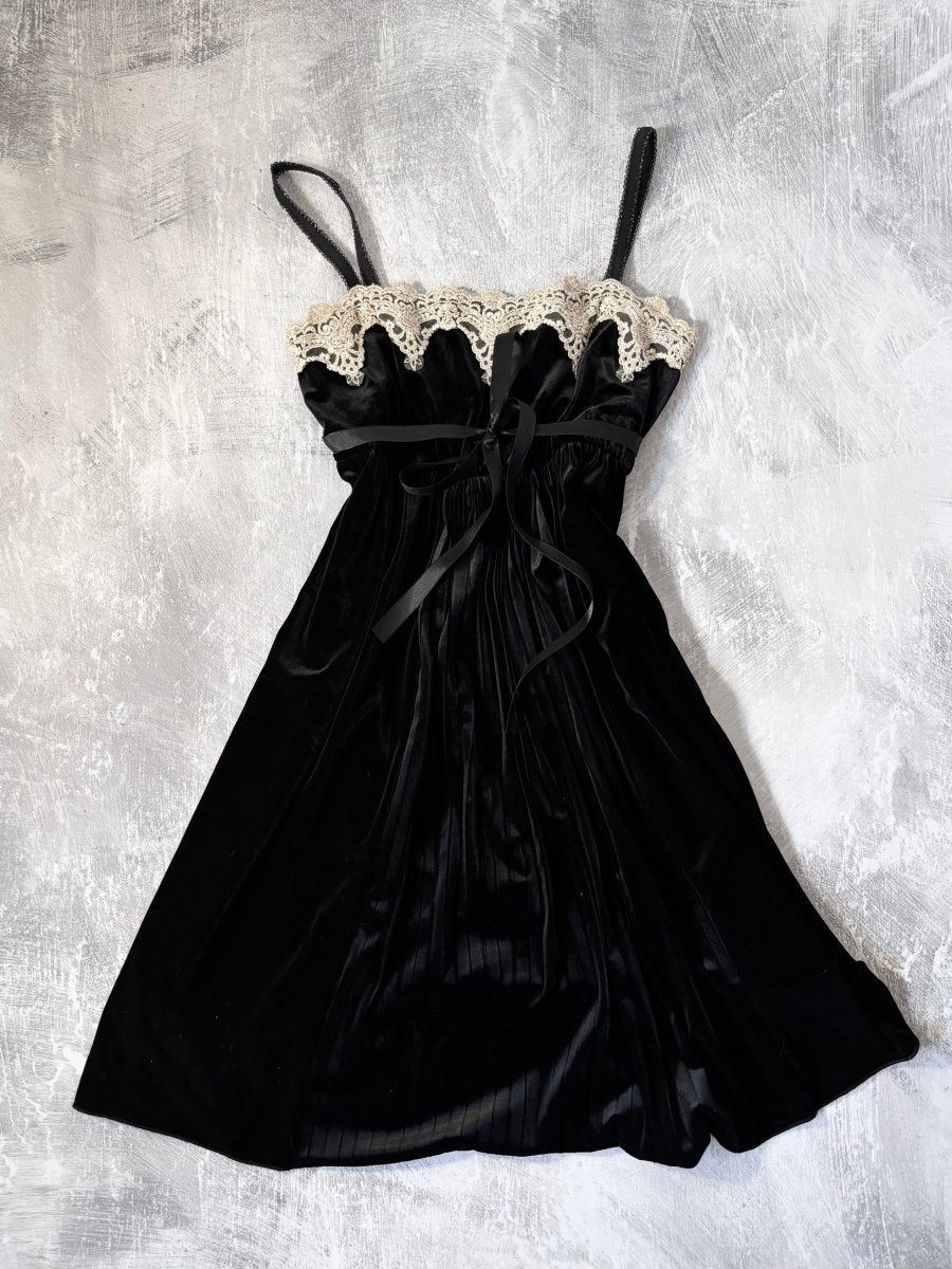 Maitresse Velvet Dress - MIDNIGHT FAE