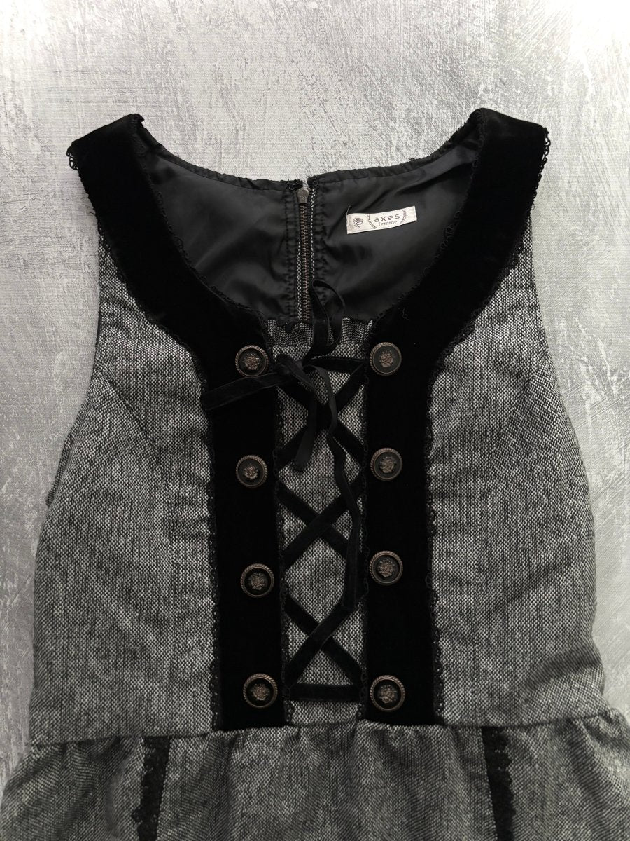 Manor Button Dress - MIDNIGHT FAE