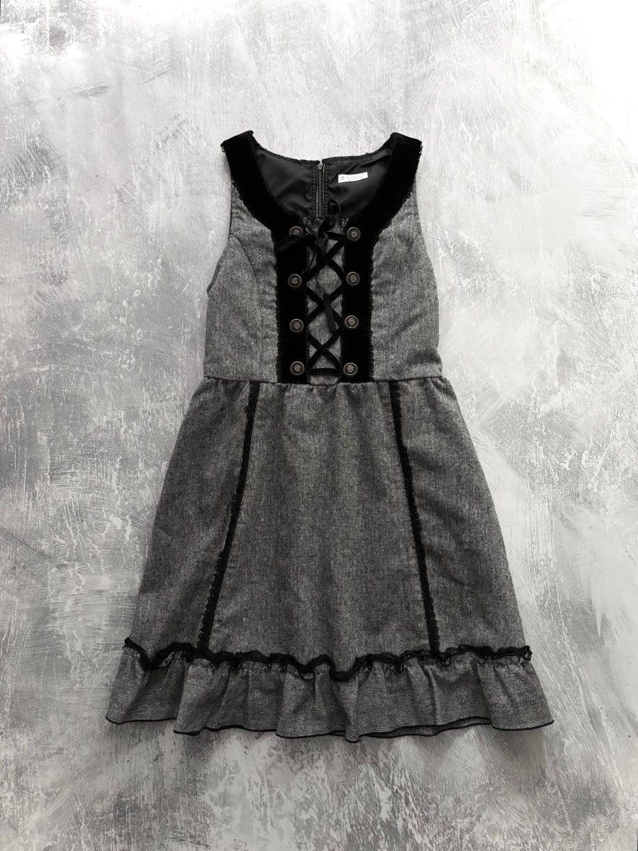 Manor Button Dress - MIDNIGHT FAE