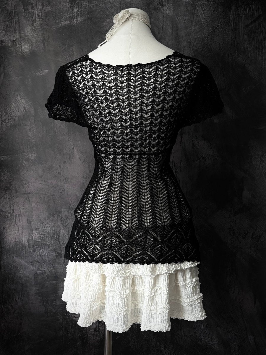 Maple Crochet Cardigan - MIDNIGHT FAE