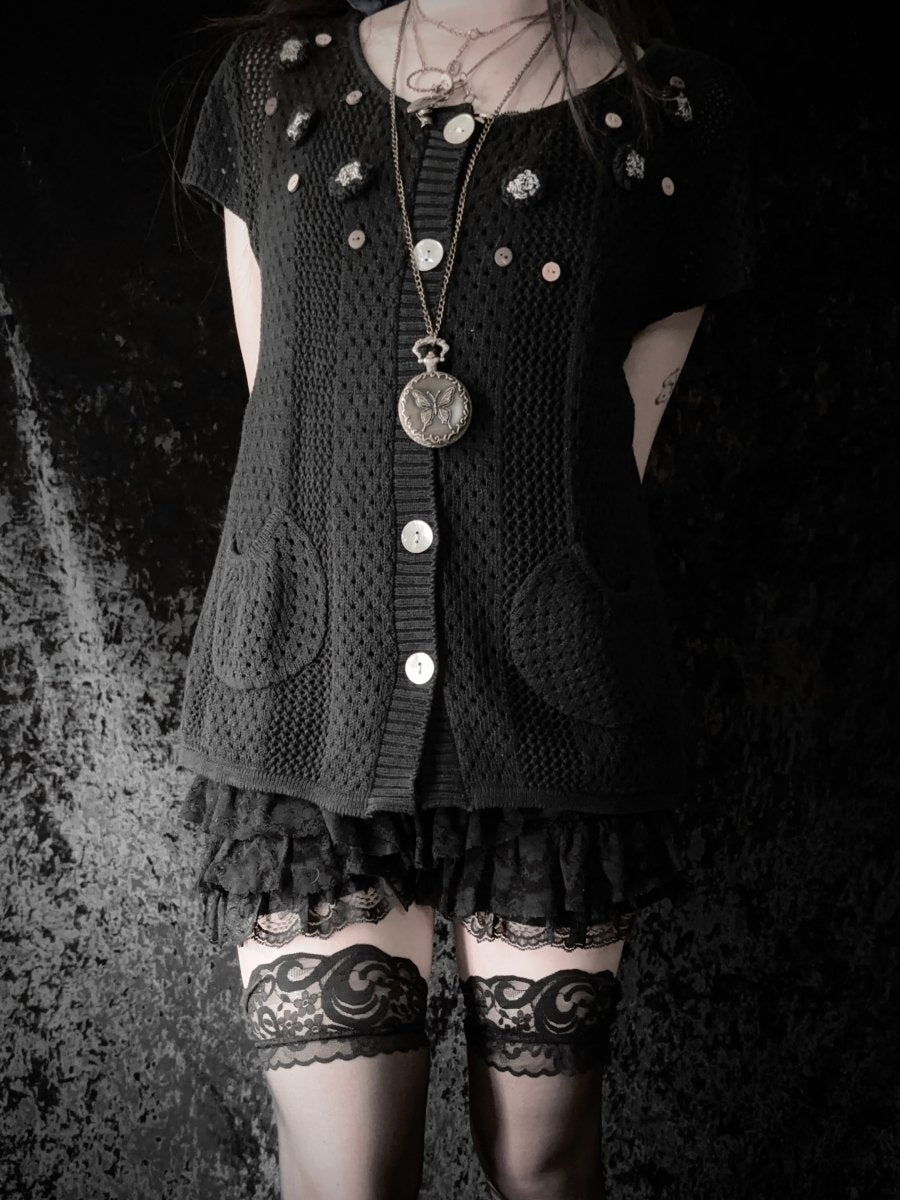 Meadow Knit Cardigan - MIDNIGHT FAE