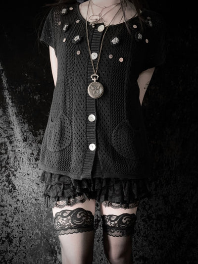 Meadow Knit Cardigan - MIDNIGHT FAE