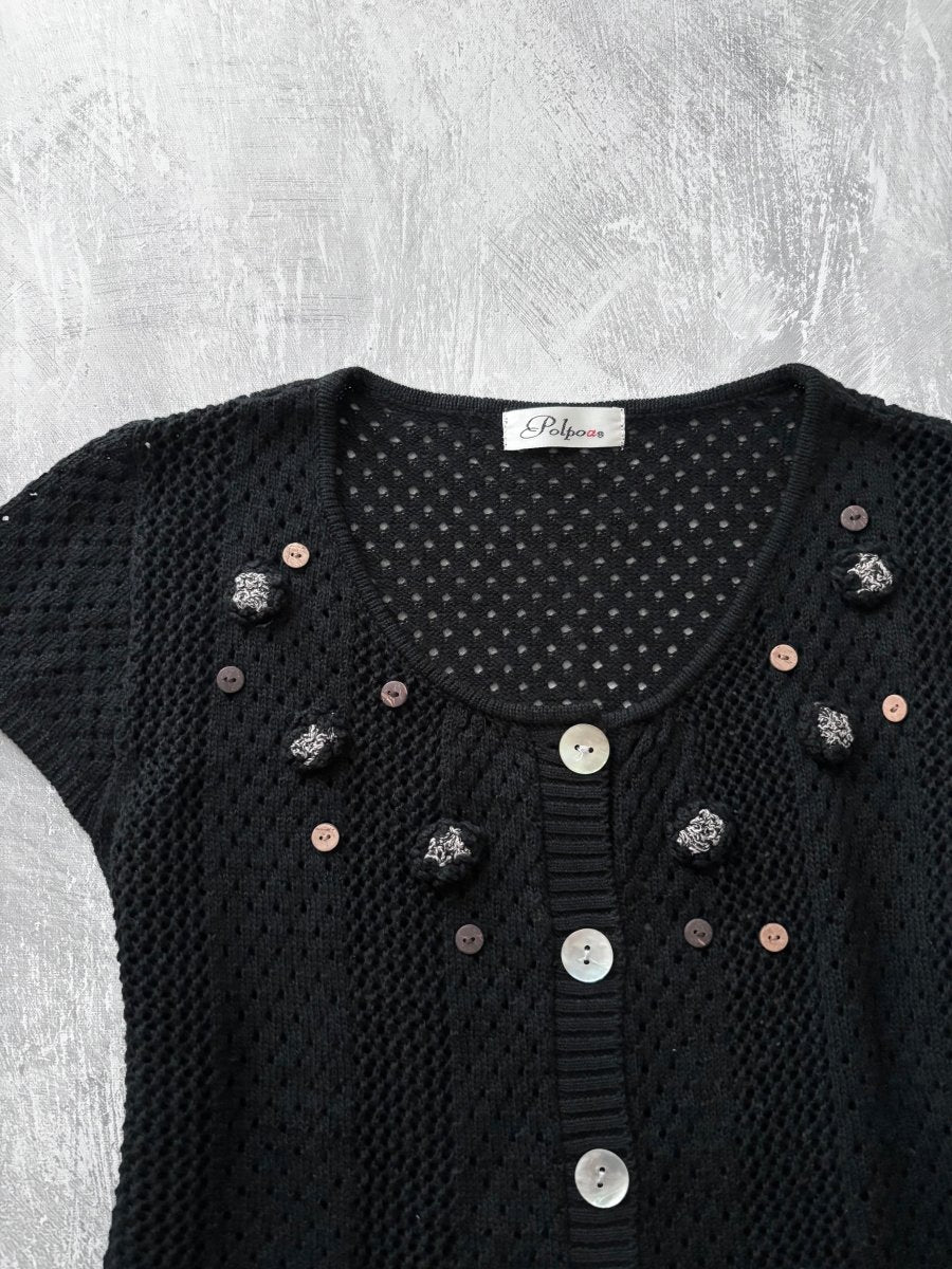 Meadow Knit Cardigan - MIDNIGHT FAE