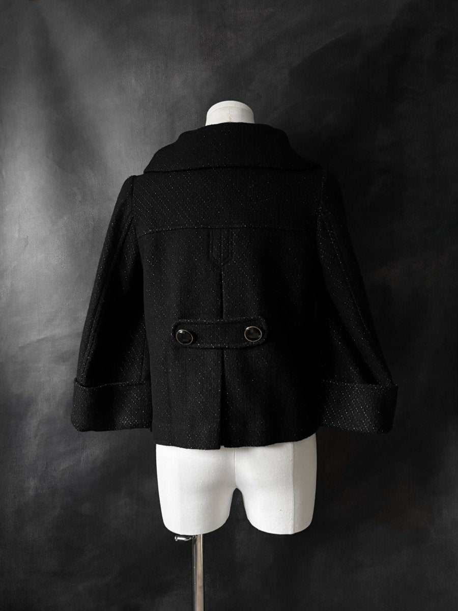 Melancholia Button Jacket - MIDNIGHT FAE