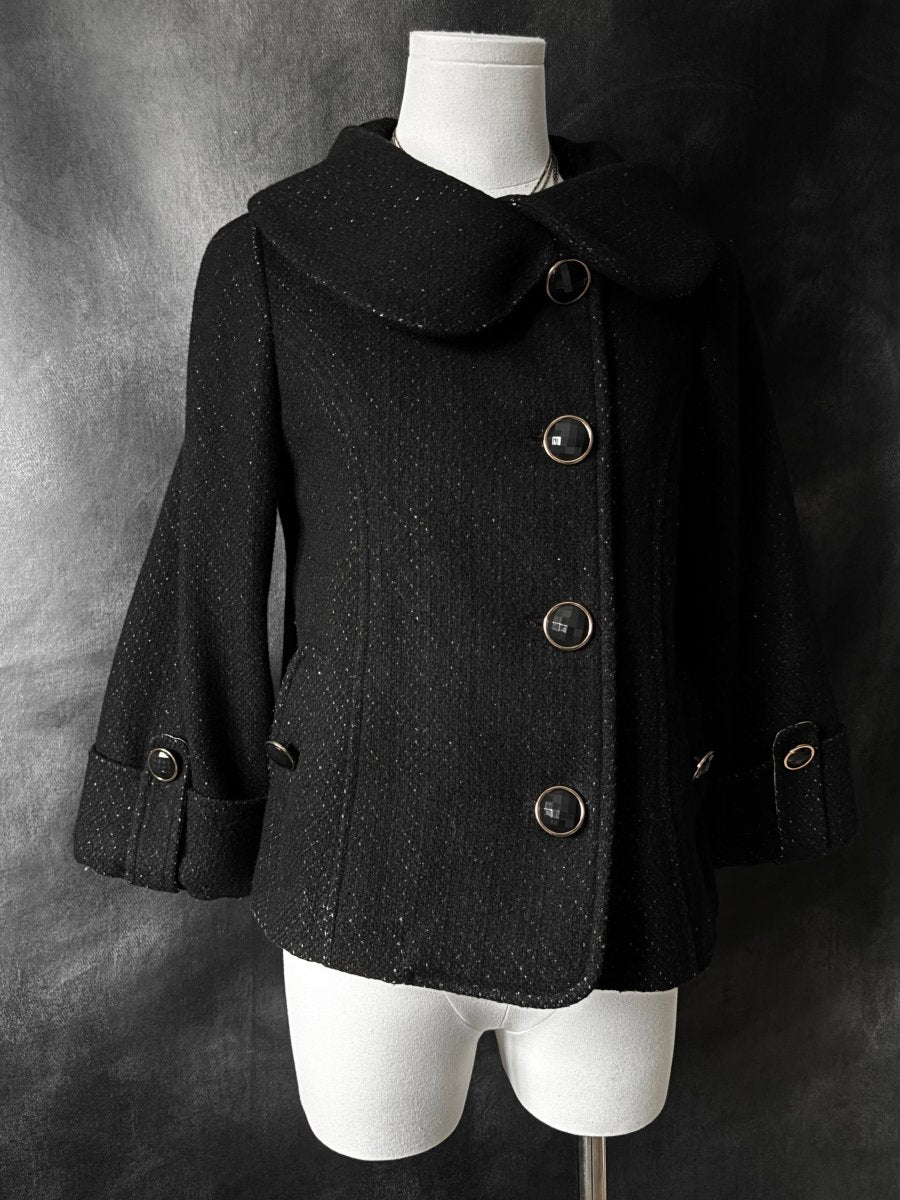 Melancholia Button Jacket - MIDNIGHT FAE