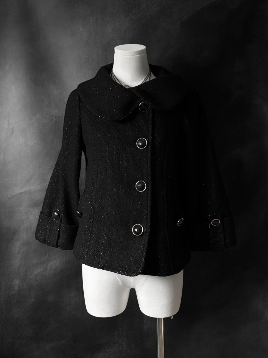 Melancholia Button Jacket - MIDNIGHT FAE