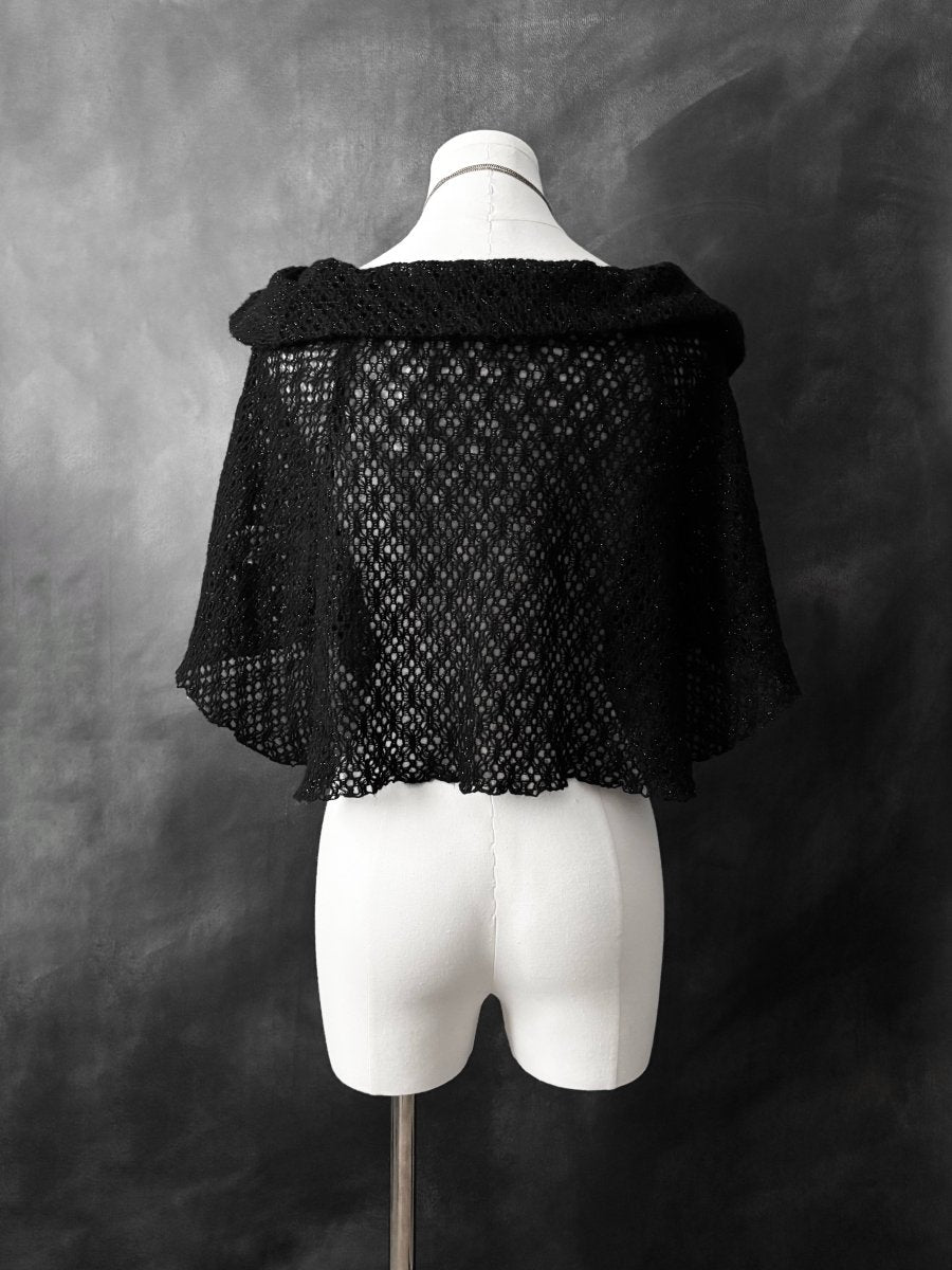 Melancholy Knit Shrug - MIDNIGHT FAE
