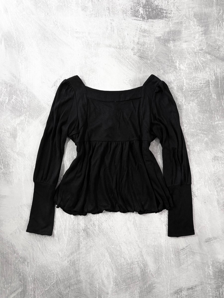 Minimum Babydoll Top - MIDNIGHT FAE