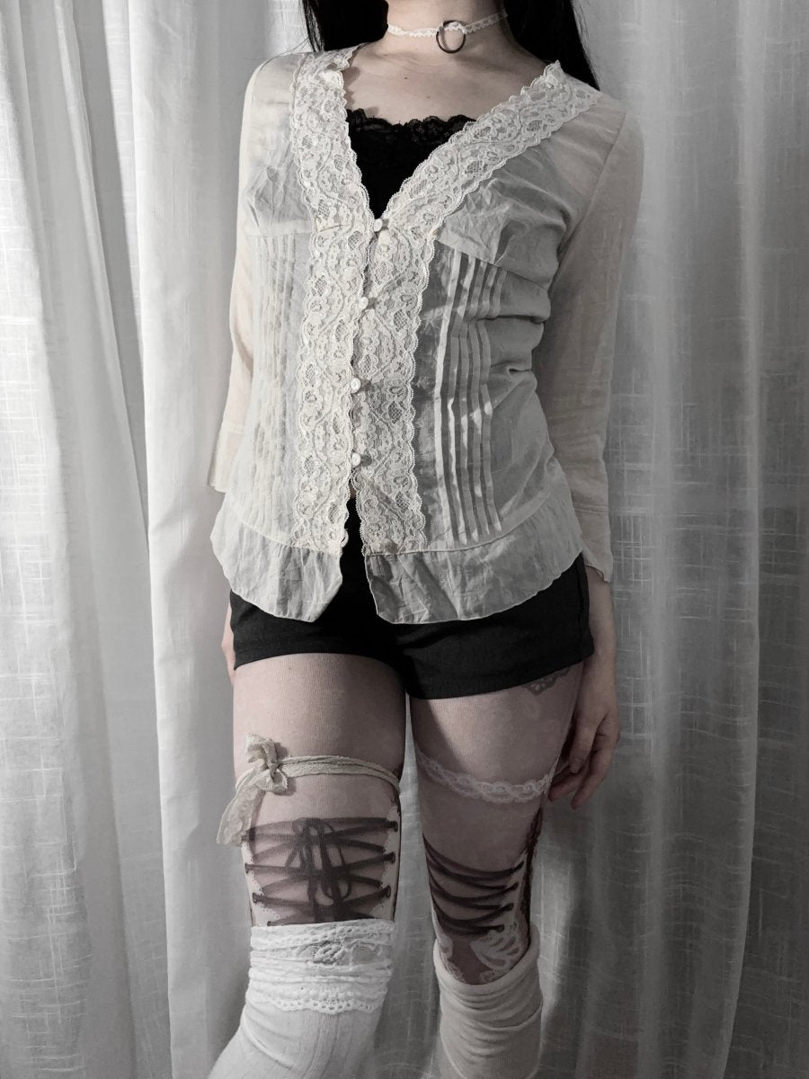 Mink Sheer Blouse - MIDNIGHT FAE