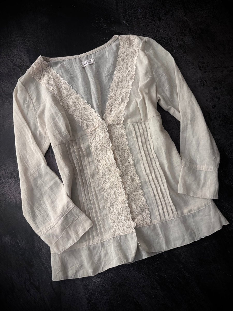 Mink Sheer Blouse - MIDNIGHT FAE