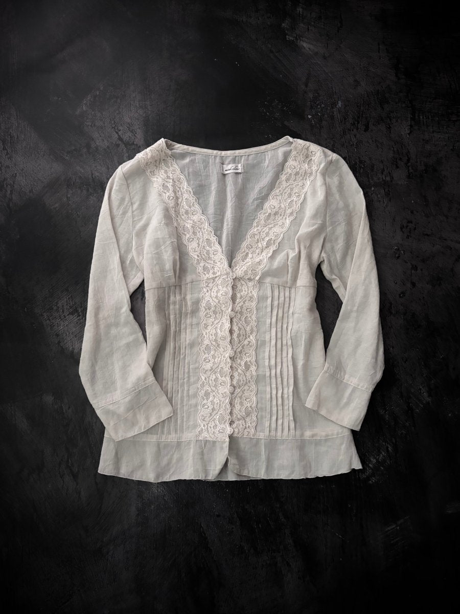 Mink Sheer Blouse - MIDNIGHT FAE
