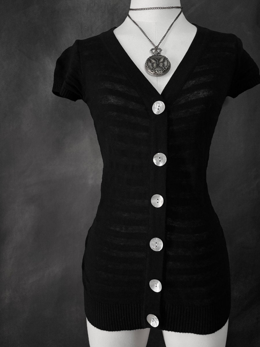 Minuet Button Top - MIDNIGHT FAE