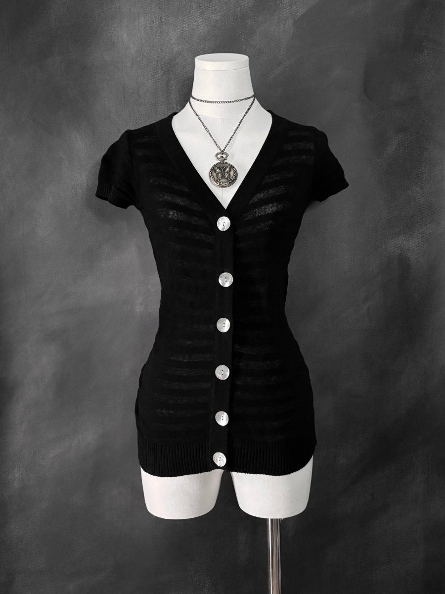 Minuet Button Top - MIDNIGHT FAE
