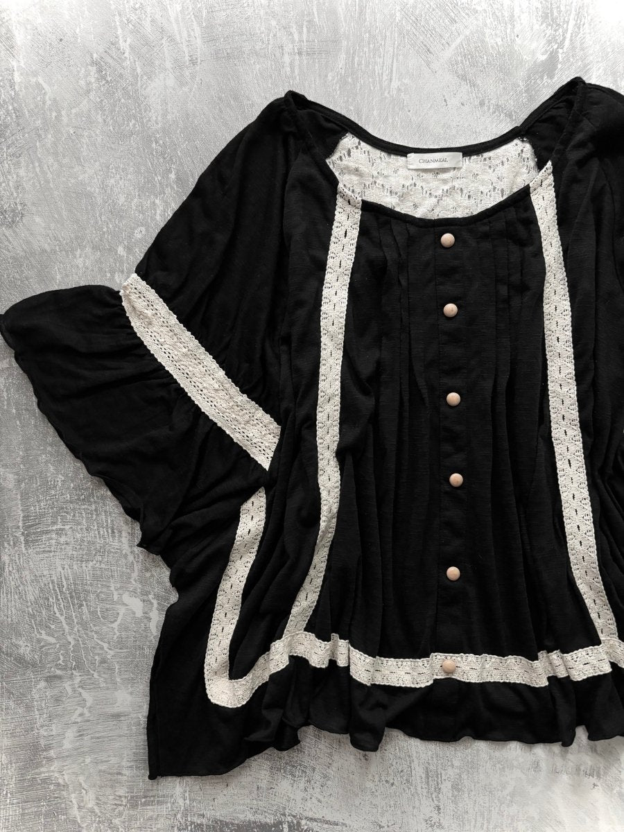 Mori Angel Blouse - MIDNIGHT FAE