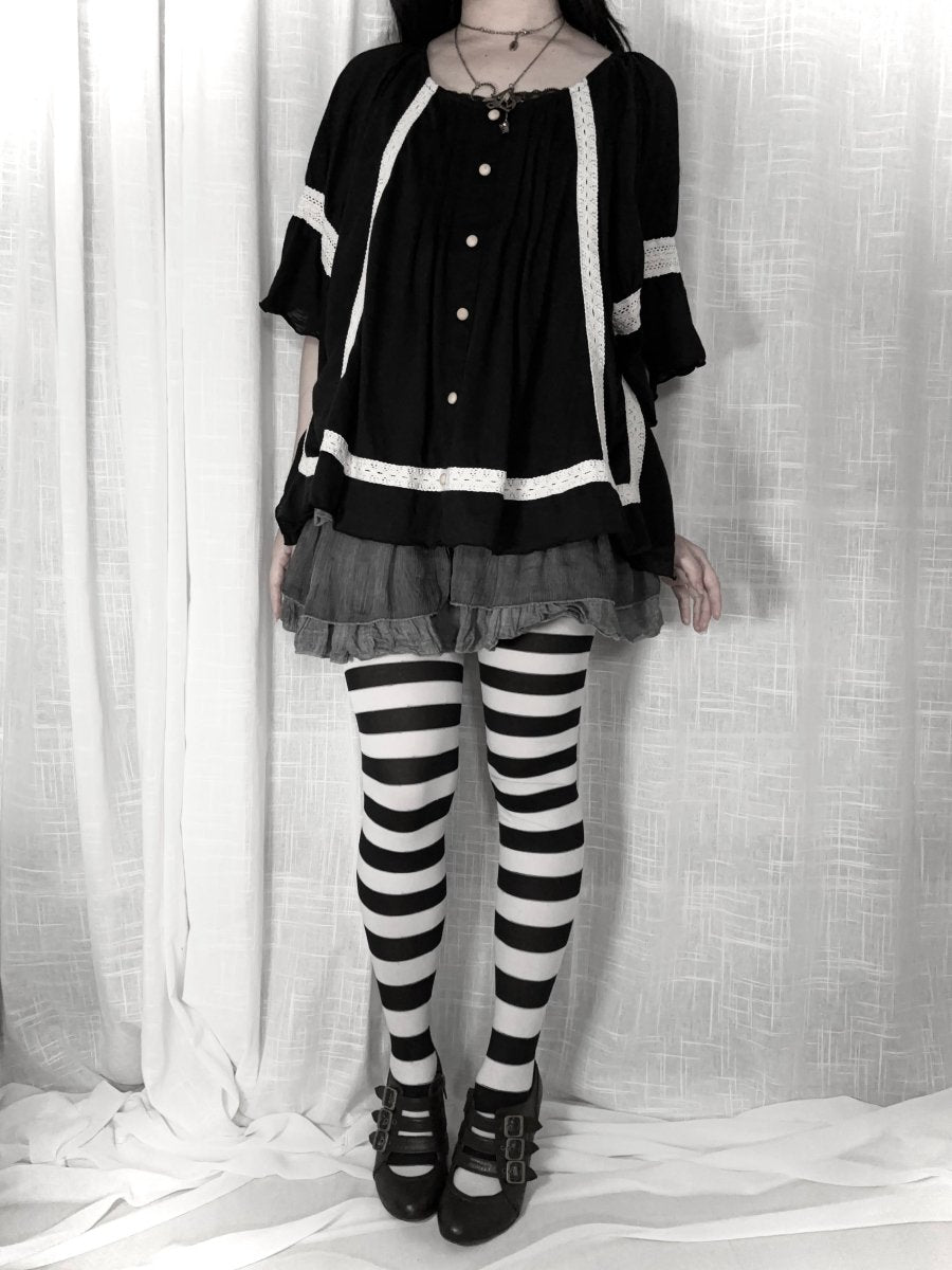 Mori Angel Blouse - MIDNIGHT FAE