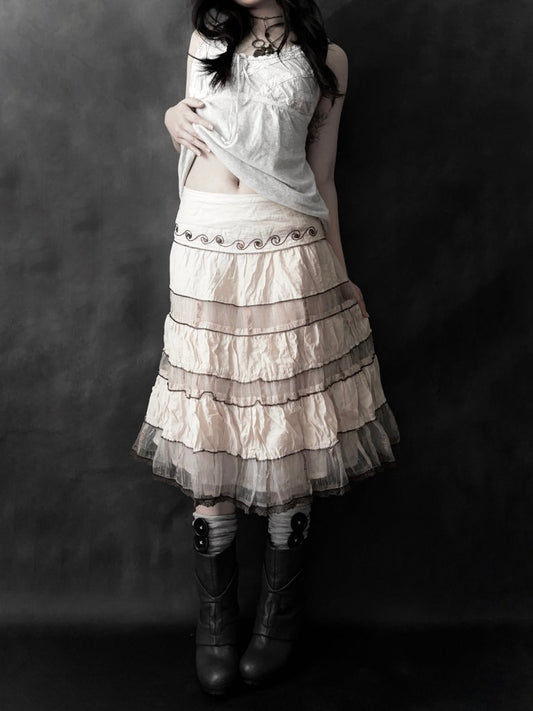 Morrow Layered Skirt - MIDNIGHT FAE
