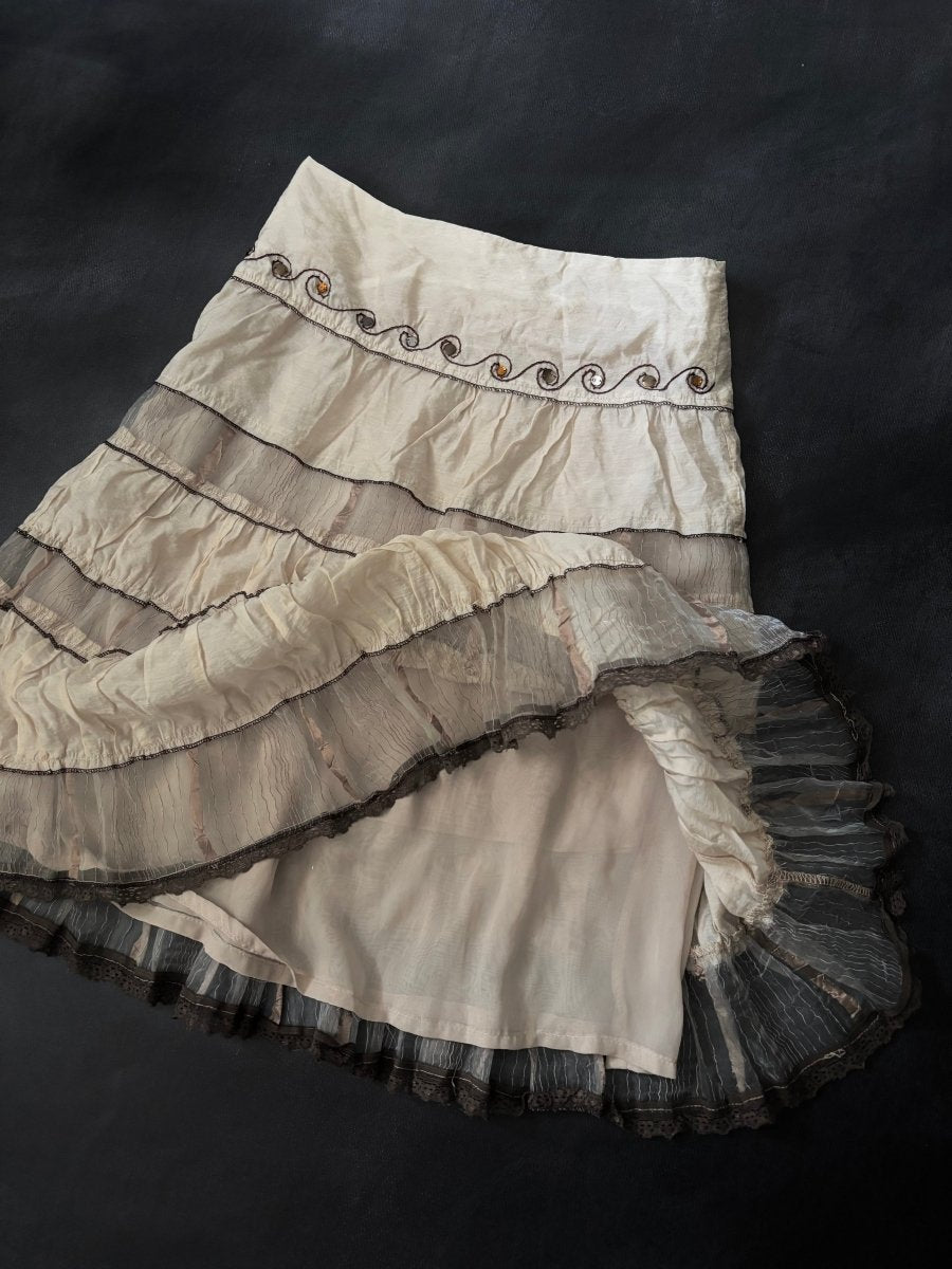 Morrow Layered Skirt - MIDNIGHT FAE
