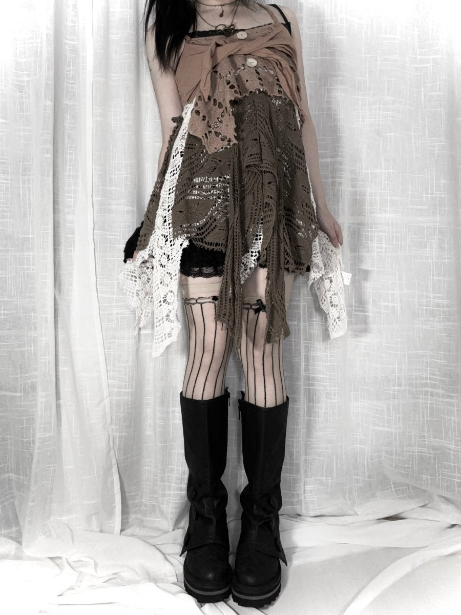 Moth Tattered Cami - MIDNIGHT FAE