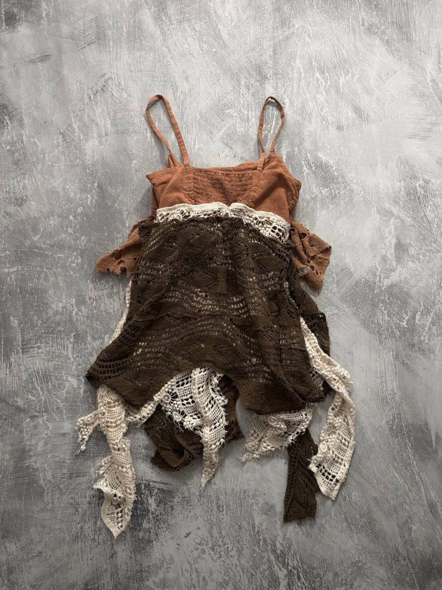 Moth Tattered Cami - MIDNIGHT FAE