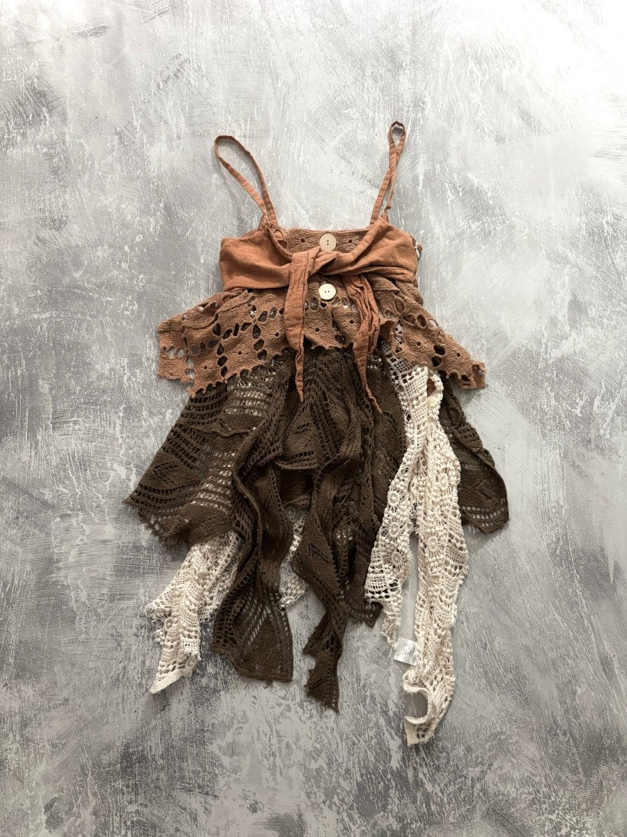 Moth Tattered Cami - MIDNIGHT FAE