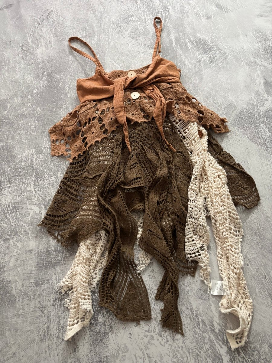 Moth Tattered Cami - MIDNIGHT FAE