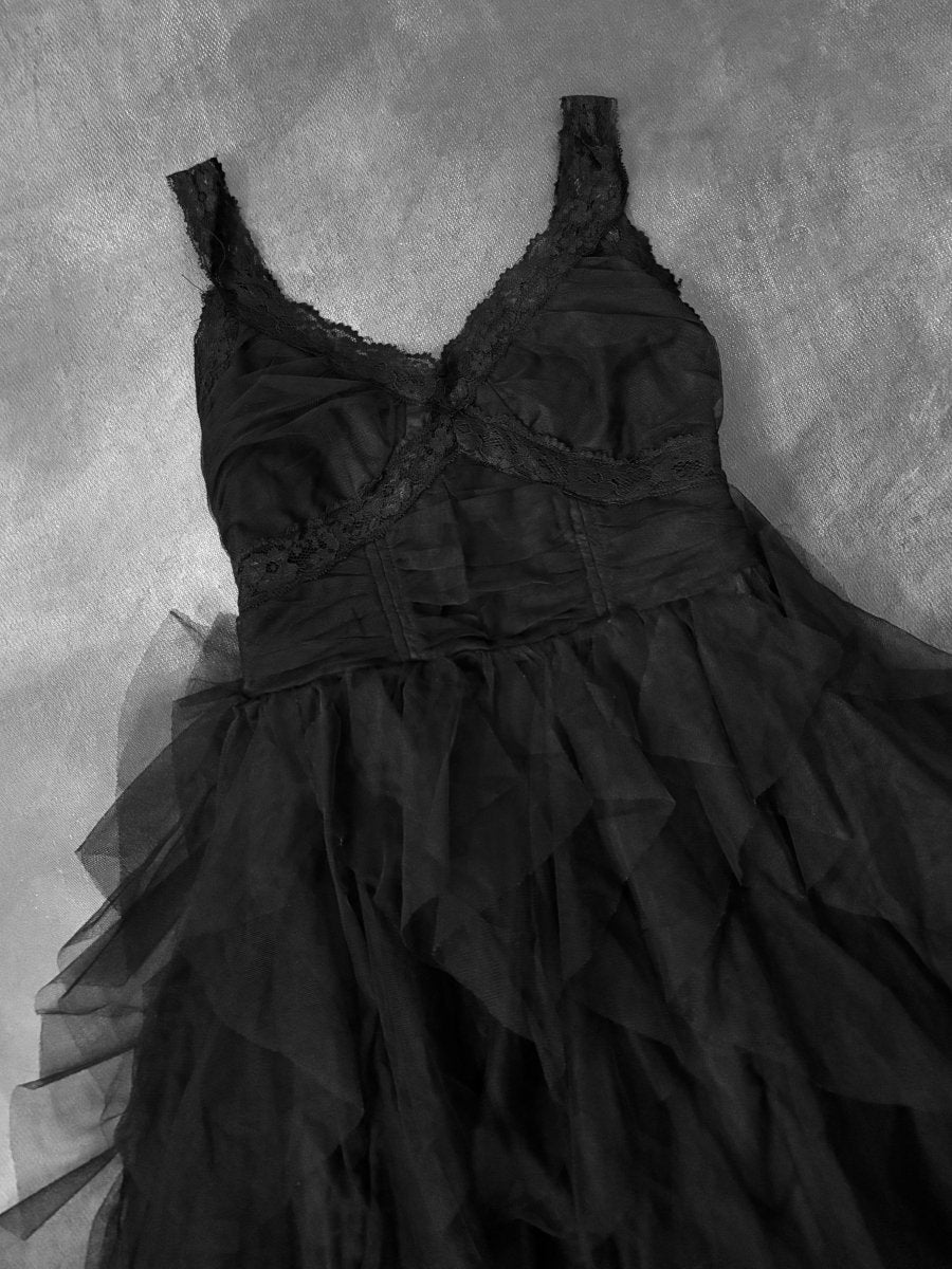 Mourne Tulle Dress - MIDNIGHT FAE