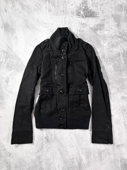 Moussy Military Jacket - MIDNIGHT FAE