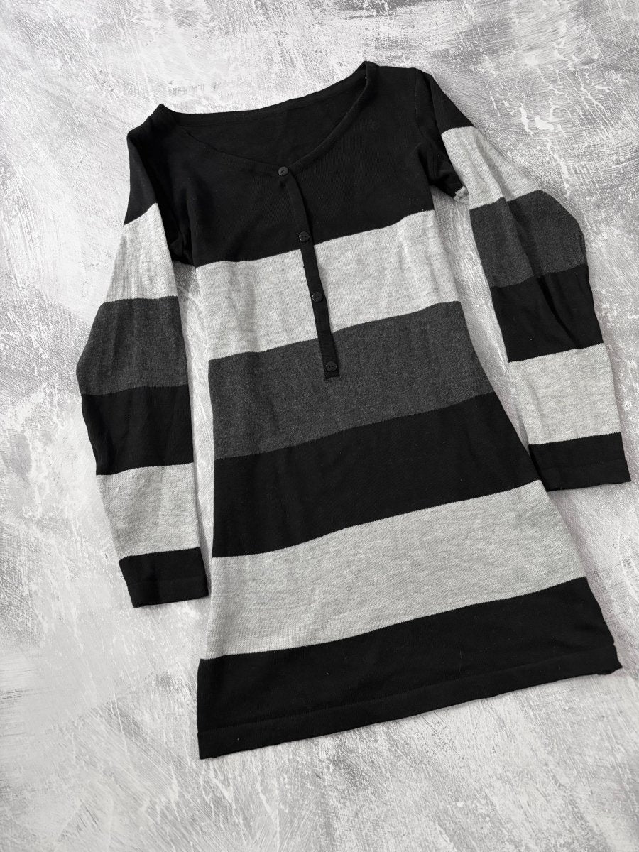 Multi Stripe Knit Top - MIDNIGHT FAE