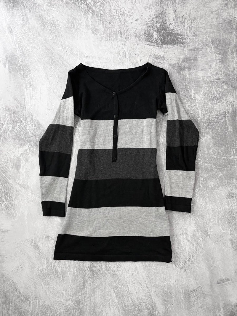 Multi Stripe Knit Top - MIDNIGHT FAE