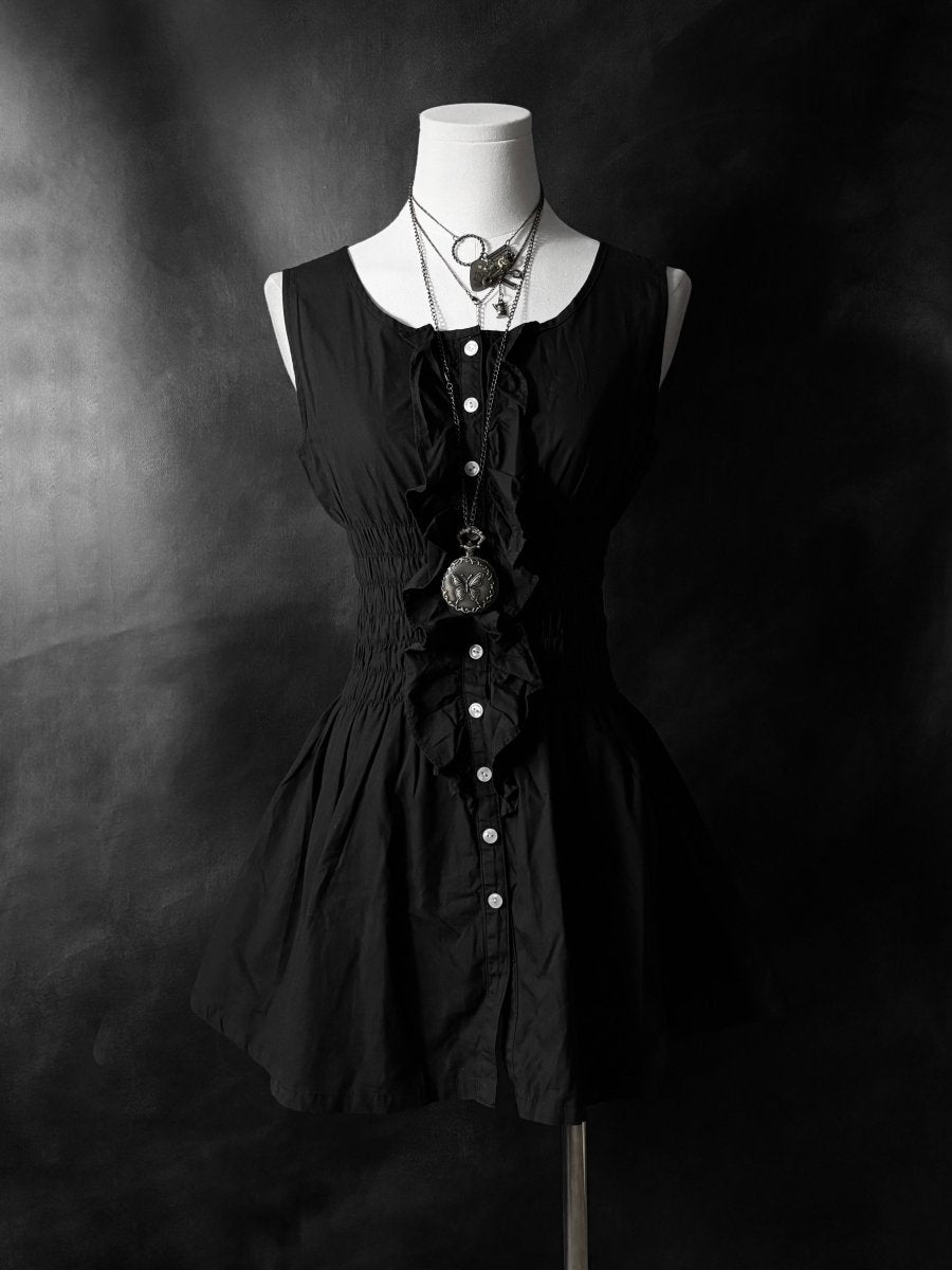 Murmur Babydoll Dress - MIDNIGHT FAE