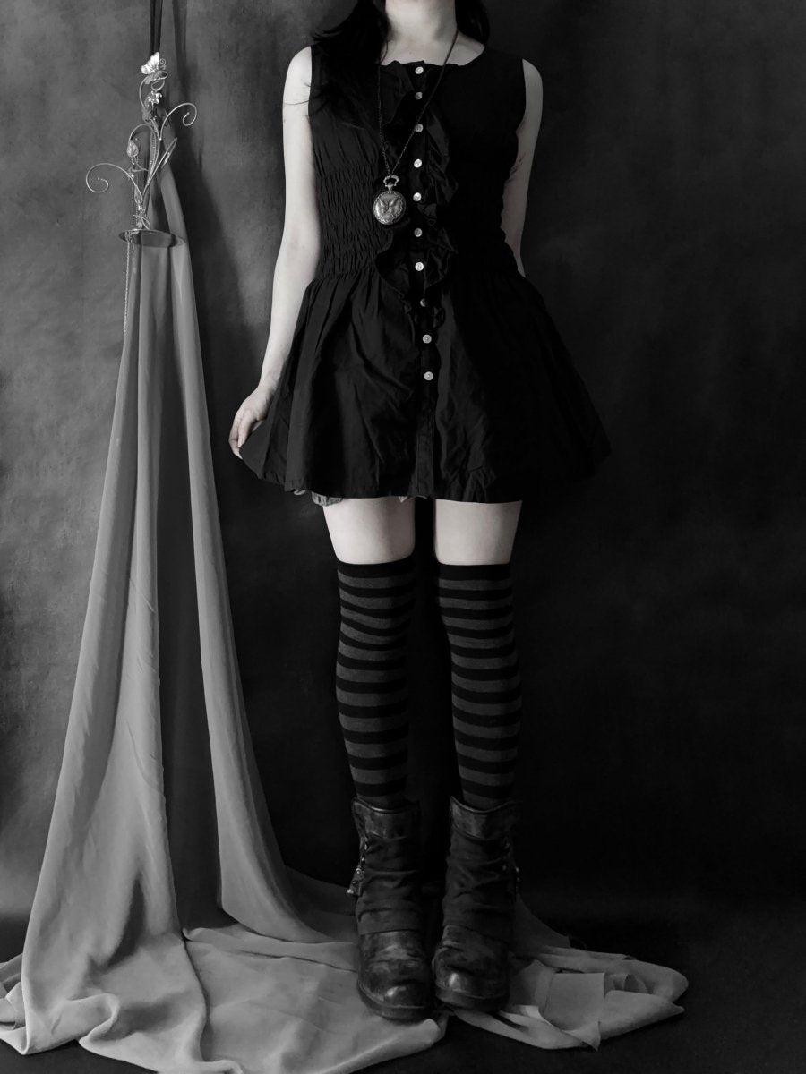 Murmur Babydoll Dress - MIDNIGHT FAE
