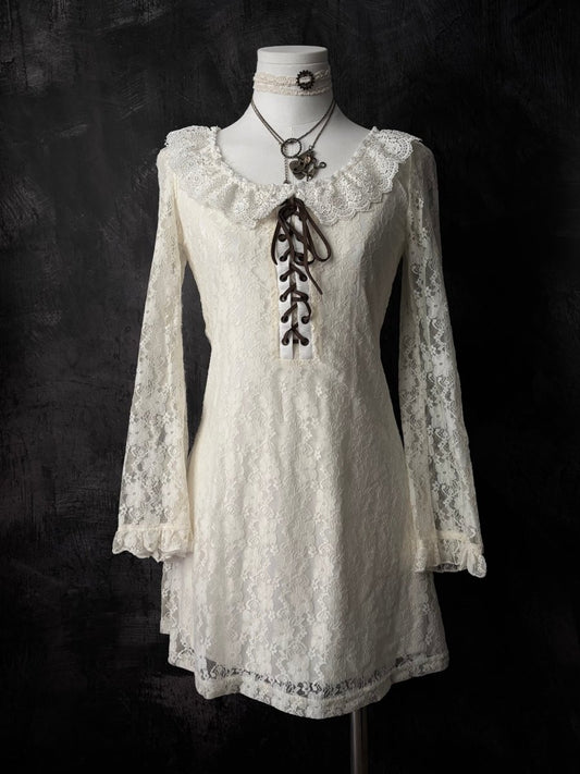 Muse Lace Dress - MIDNIGHT FAE