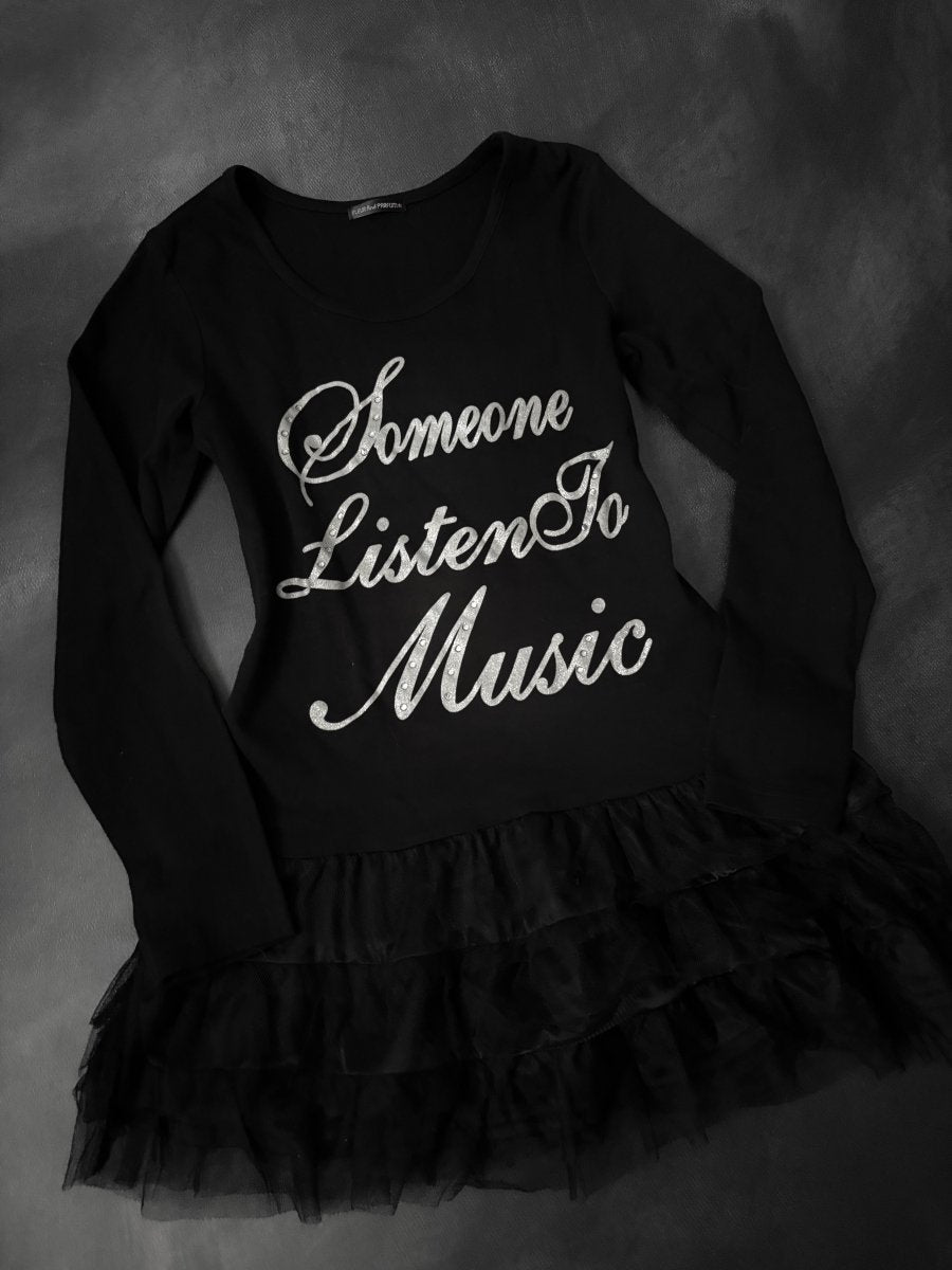 Music Tunic Dress - MIDNIGHT FAE